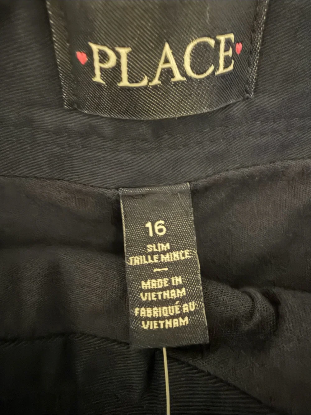Children’s Place Navy Blue‎ Women's Skirt with Buttons 16 Slim Kids Uniform